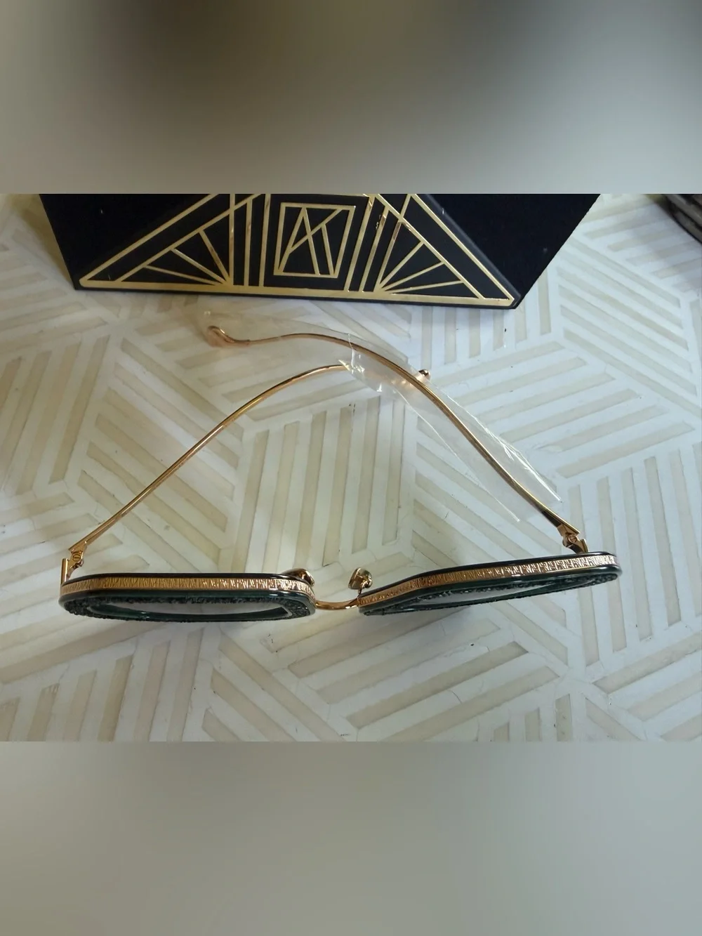 ANNA KARIN KARLSSON Beaming Star Emerald Sunglasses $1,290.00 Limited